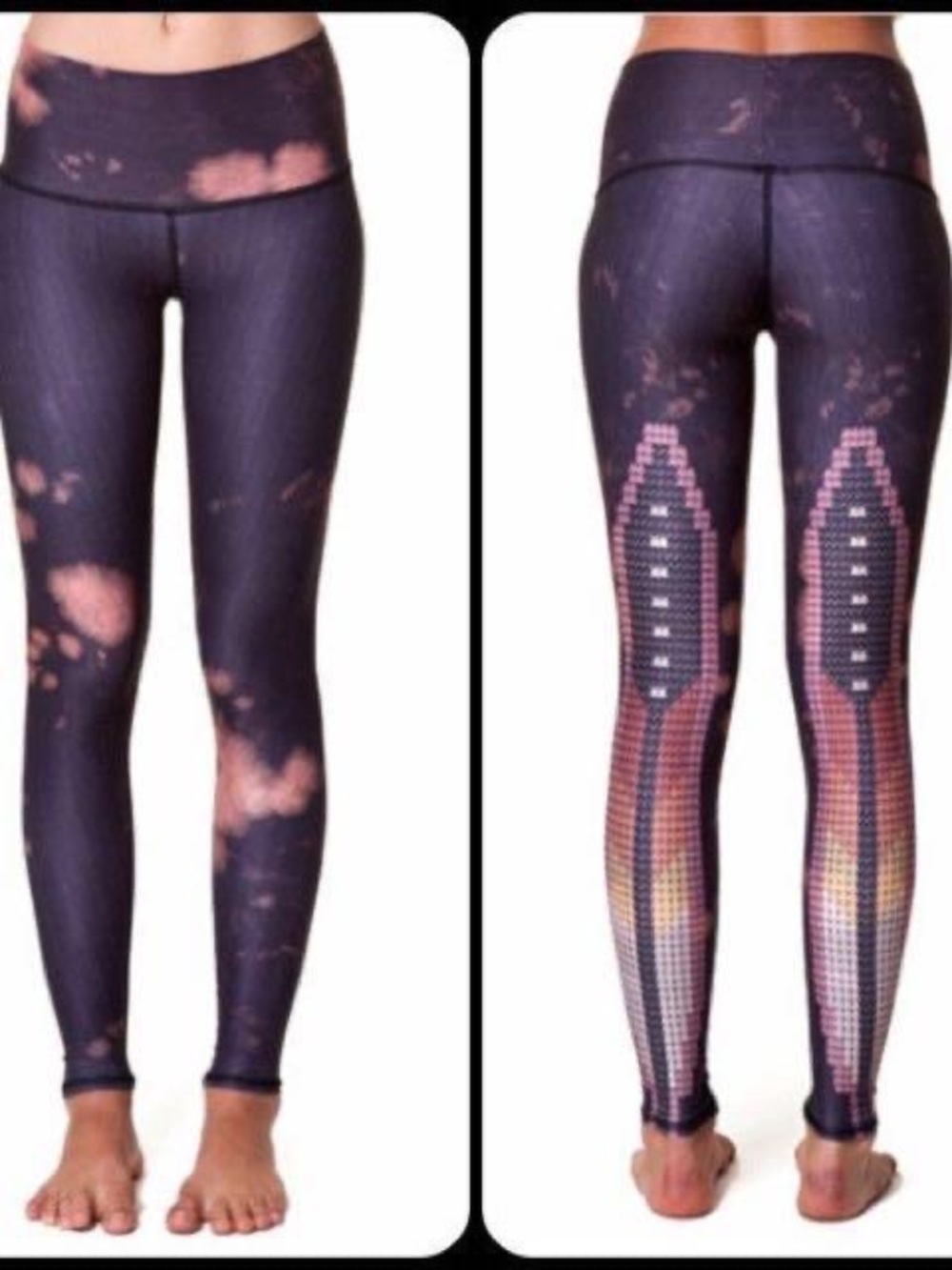 Brand New w/o Tags Teeki Sacred Feather Hot Pants Yoga Leggings Second Skin